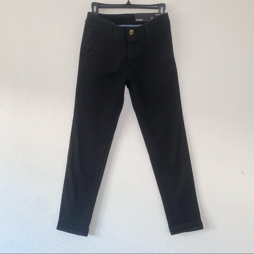 Chino pants, black, 28x30.